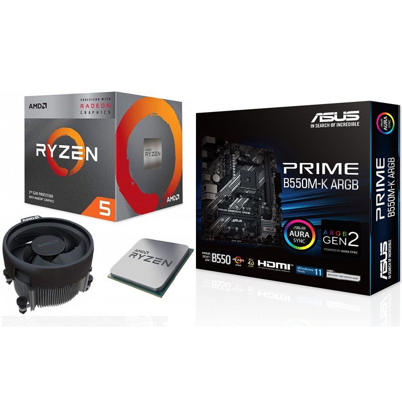 [含稅附發票] 全新 AMD R5 5600 3400G R5 4500盒裝 搭 華碩 B550M-K ARGB 主機板
