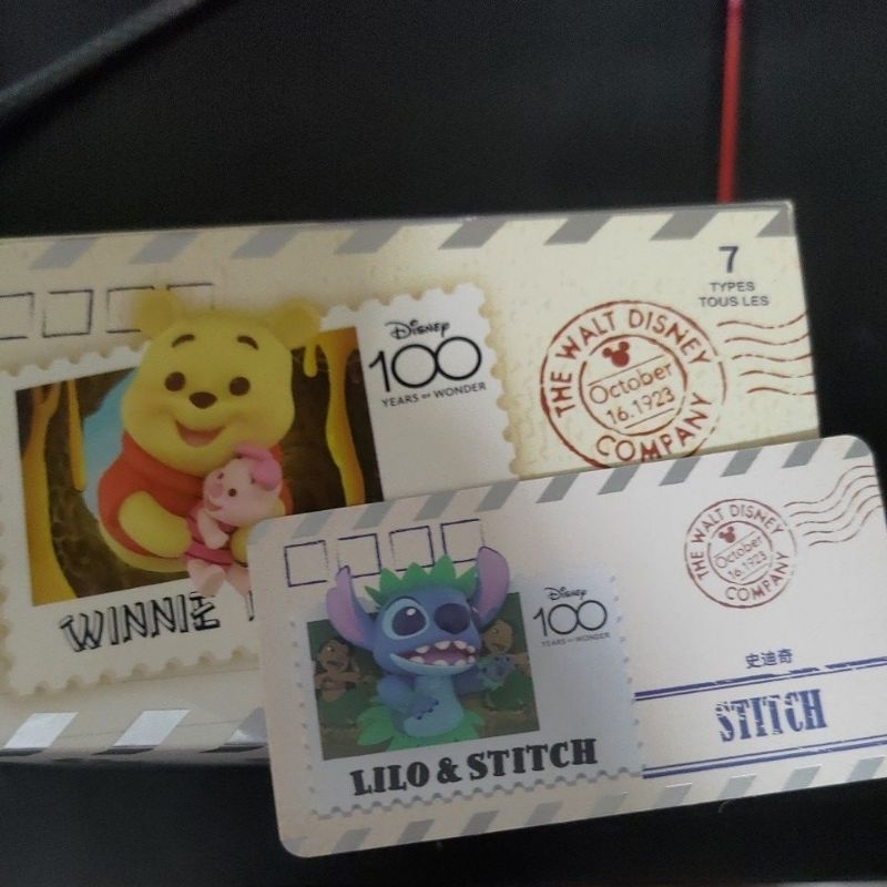 迪士尼 100週年 復古郵票 史迪奇