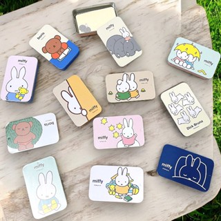 【現貨】日本 Miffy 米菲 滑蓋 式 鐵盒 便條紙 小鐵盒 便箋 米菲兔 迷你 收納盒