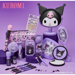 庫洛米聯名 正版周邊 酷洛米kuromi 三麗鷗 化妝包 粉撲 美妝蛋 修眉鉗 刷具 粉底刷 腮紅刷 眼影刷 睫毛夾鏡子