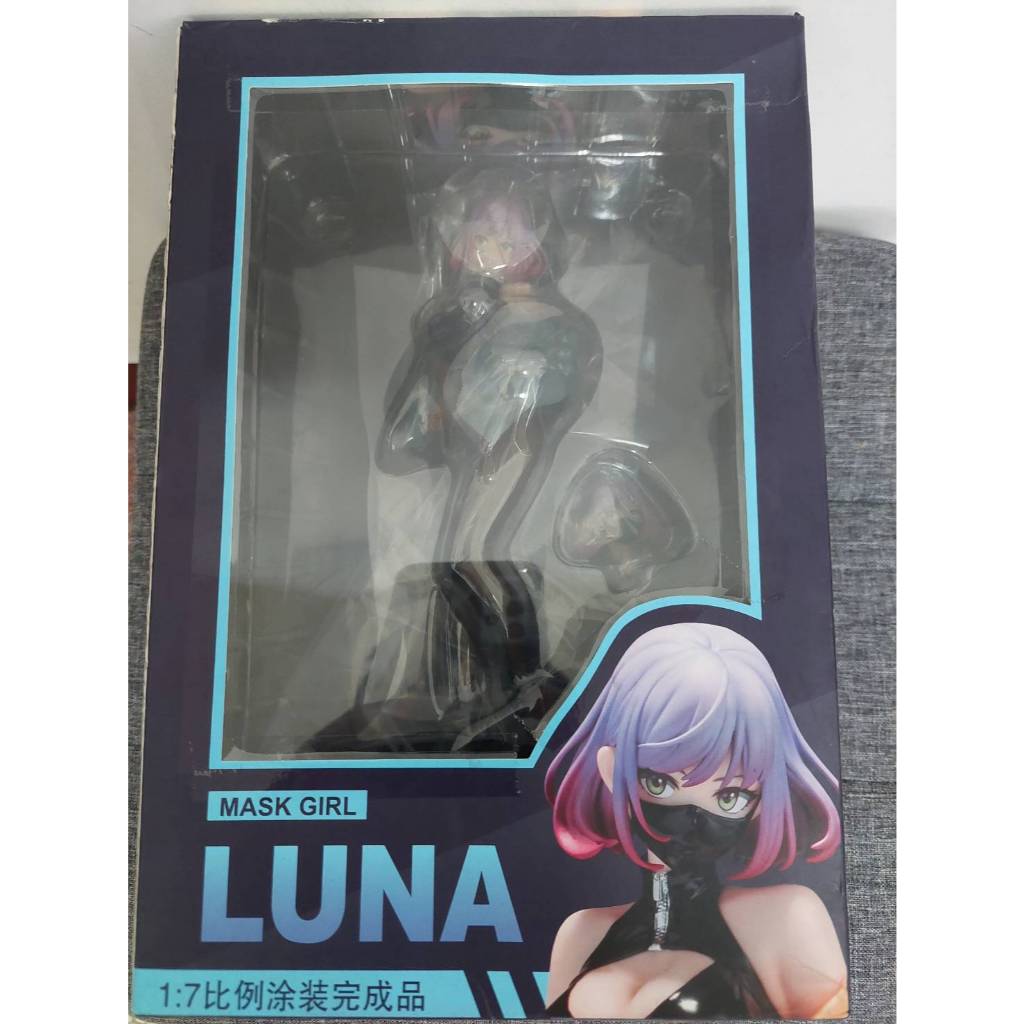 現貨✨全新未拆港版口罩露娜MASK GIRL -LUNA 皮衣高衩美少女公仔手辦娃娃機| 蝦皮購物