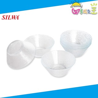 SILWA西華名鍋 樹紋玻璃點心碗 玻璃碗 6入組