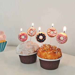 ｜現貨秒出｜韓系ins甜甜圈生日蠟燭、慶生蠟燭🕯️🍩