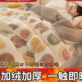 羊羔絨被 保暖被 法蘭絨被 暖暖被 水貂絨被 加厚棉被 被子 冬被 冬天棉被 厚棉被 被胎 雪花絨被子冬被冬天雙面絨加厚