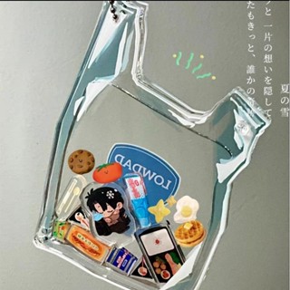 🎒便利商店袋🎒 谷美 立牌裝飾收納展示架 鑰匙圈 壓克力包 掛件