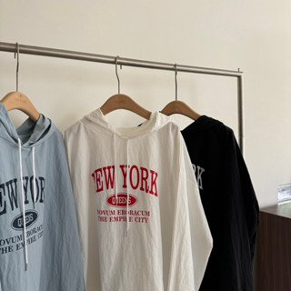 TAB SPACE NEW YORK/ 字母尼龍連帽風衣