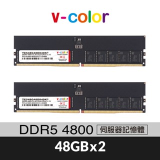 v-color 全何 DDR5 4800 96GB(48GBX2) ECC U-DIMM 伺服器記憶體