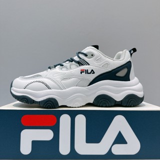 Fila Turbine 女 白藍休閒鞋 運動鞋 老爹鞋 舒適 穿搭 復古 透氣 厚底 5-J346Y-132