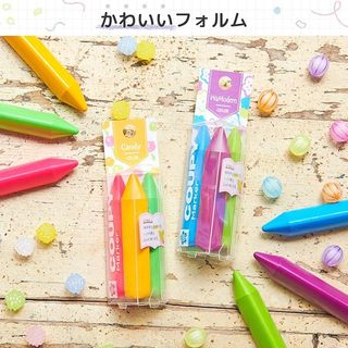 <日本帶回現貨>SAKURA COUPY MARKER 三角螢光蠟筆 筆記 粉彩筆 標記
