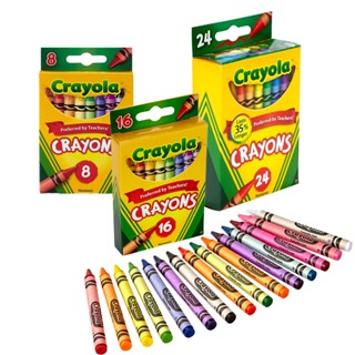 【美國繪兒樂Crayola】彩色蠟筆8/16/24色｜專為兒童設計 耐用 安全無毒
