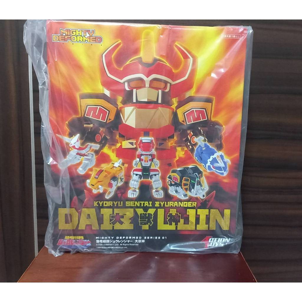 全新 Action Toys MIGHTY DEFORMED 恐龍戰隊 大獸神 金剛戰士 Q版 變形 合體 完成品