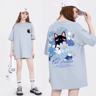 【臺灣出貨】短袖t恤女 純棉短袖上衣 寬鬆落肩圓領t恤女 oversize 正韓上衣 下半身失蹤 設計感短袖 女生衣服