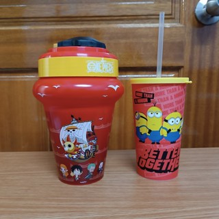 海賊王 航海王 one piece 魯夫甜筒杯 爆米花桶 置物桶 收納桶/小小兵造型飲料杯 塑膠杯 水杯