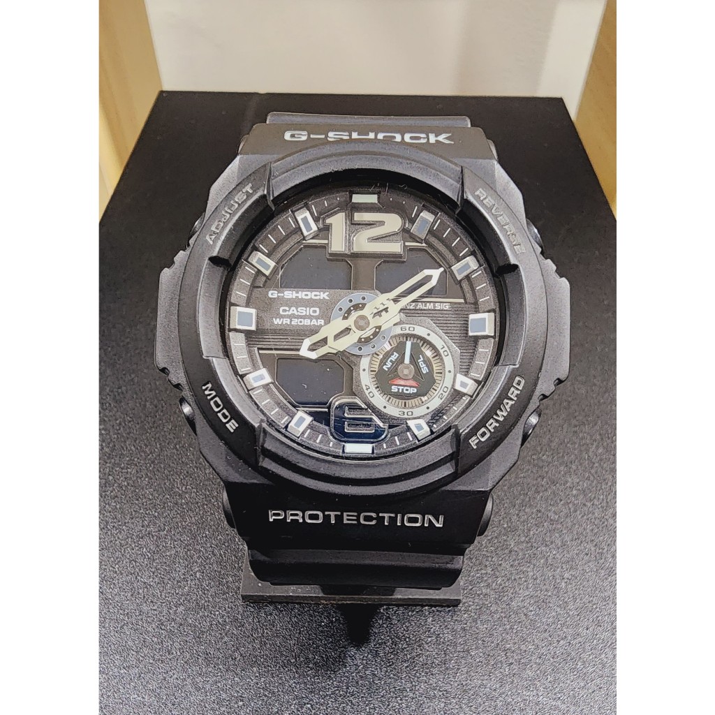 【CASIO 卡西歐】G-SHOCK 機械感指針數位雙顯運動錶(GA-310-1A)