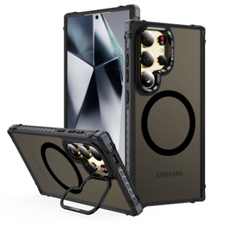 鏡頭支架 膚感磁環 手機殼 適用於 三星 S25 S24 S23 Ultra A14 A34 A54 A25 保護殻