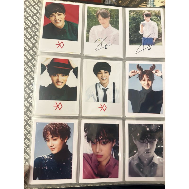 EXO 拍立得 小卡