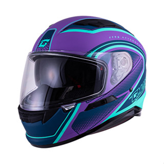 【SOL Helmets】GMAX FF-98全罩式安全帽 (復甦 消光紫/藍綠) ｜ SOL安全帽官方商城
