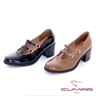 【CUMAR】漆皮工字粗跟瑪莉珍鞋724-501