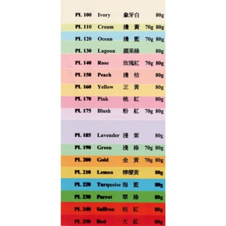【文聚殿】*附發票 * PAPERLINE A3 100張/包 70g /80g彩色影印紙 色紙 彩色紙 彩色噴墨紙