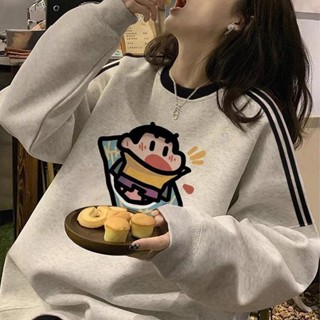 ＊MoDa.Q中大尺碼＊【N4001】運動風卡通印花造型上衣