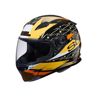 sol 安全帽 sf-2m sf2m 光芒 黑黃 抗uv 雙d釦 通風透氣 全罩 安全帽《比帽王》