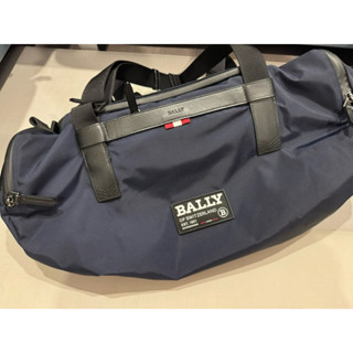 二手美品 Bally On The Go Duffle 27 手提雙肩揹包 兩用 深藍 運動旅行