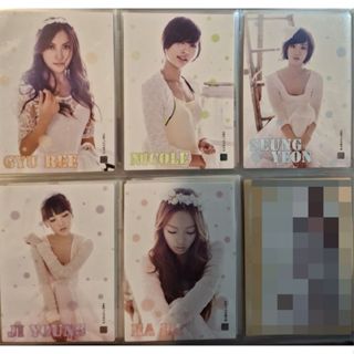 KARA 奎利 昇延 妮可 荷拉 知英 Star Collection Card 卡包 K-POP 卡片 韓 禮服 白