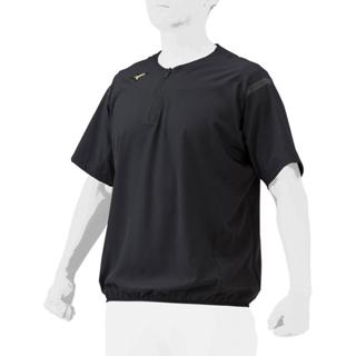 棒球世界全新MIZUNO PRO 美津濃高彈性 平織短袖風衣短袖熱身衣特價12TEAJ7809