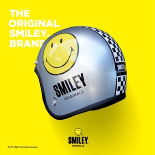 GALLOP x SMILEY HELMET 黃色笑臉 聯名款 3/4 半罩安全帽 電鍍銀