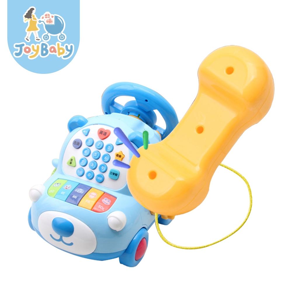 JOYBABY 電話玩具車 兒童電話車 故事機 模擬方向盤 早教玩具