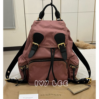 BURBERRY 4020959 The Rucksack 經典翻蓋後背包 粉色 粉紅 二手精品