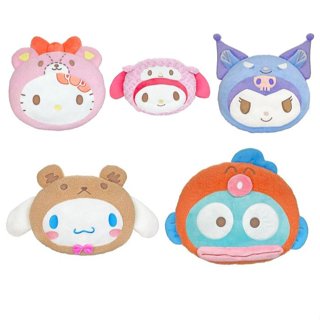♥小花花日本精品♥ Hello kitty 美樂蒂 酷洛米 大耳狗 人魚漢頓 多功能抱枕 靠枕 枕頭 靠墊 大臉娃娃~3