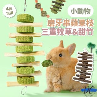 【DC寵物有發票】🐾寵物蘋果木磨牙串 兔子 豚鼠 龍貓 倉鼠磨牙用品 倉鼠磨牙串 蘋果木咬串 小寵磨牙玩具 B069