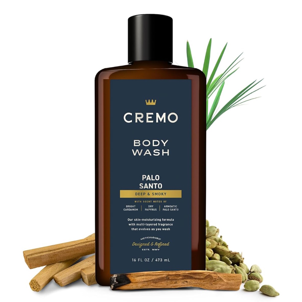 美國 Cremo 神聖之木 沐浴露（男性男士男生香水沐浴乳沐浴膠 秘魯聖木男用香氛身體保濕沐浴精 男 敏感肌抗敏洗澡沐浴