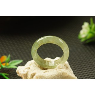 熱賣U720玉戒指❀ 17# 翡翠玉天然A貨冰潤滿綠寬版戒圈指環戒子【緬甸玉翠軒】玉首飾品 男女款式