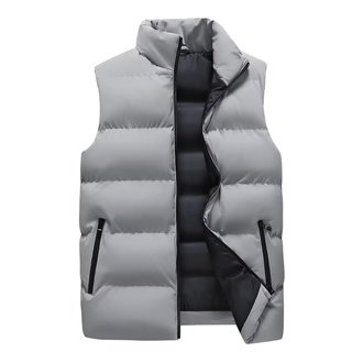 【現貨 速發】🔥冬季新款男裝羽絨服短款馬甲男士加肥加大碼青年工裝翻領馬夾背心羽絨背心 輕羽絨背心 鋪棉背心 防潑水背心
