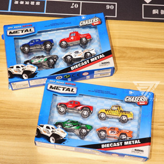 【臺灣現貨】【模擬皮卡模型車禮盒/4入一盒】1:64合金皮卡 越野車 吉普車 玩具車 卡車 復古皮卡模型車 小汽車