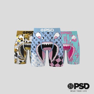 【PSD Underwear 官方旗艦店】3件組-平口四角褲-菁英團隊-藍色