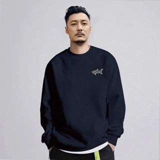 🔥【新品上新】 秋冬季上衣美式服裝新款加絨加厚長袖休閒寬鬆外套簡約復古潮牌加絨上衣寬鬆套頭圓領潮牌休閒時尚上衣