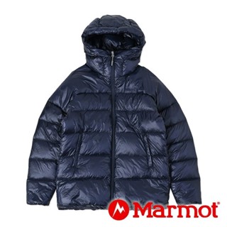 【Marmot】女連帽防風羽絨外套(FP750)『藏青』TSAWD014