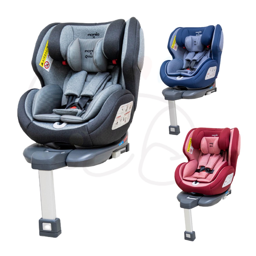 『附頂篷』 nania x migo 納歐聯名 Oxalis SL 0-12歲 isofix 360度旋轉 安全座椅