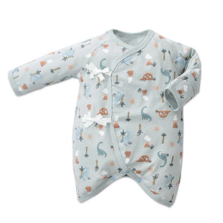 Baby City娃娃城 美棉長袖初生兔裝/侏羅紀恐龍（反折袖）