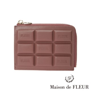 Maison de FLEUR 情人巧克力系列立體壓紋造型皮革卡夾(8A41FJJ0200)