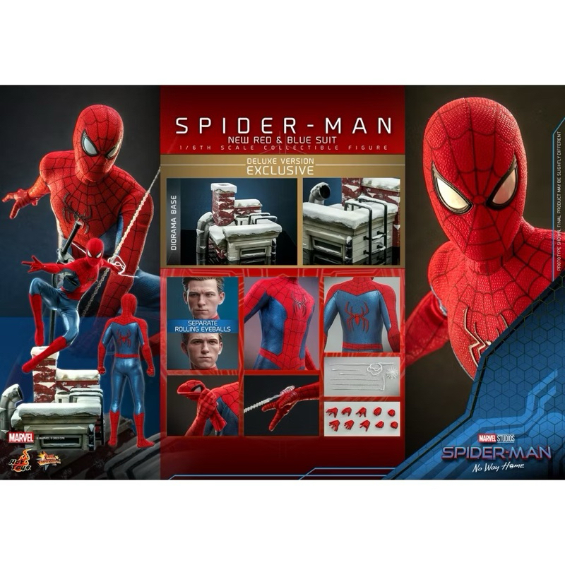 🌟挑戰全網最低🌟HotToys  MMS679 MMS680 蜘蛛人 無家日 新紅藍戰衣 非 MMS624 MMS662
