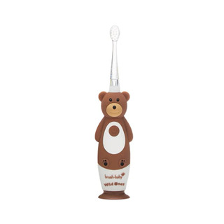（新包裝）英國brush-baby WildOnes充電式聲波電動牙刷(0-10歲/棕熊-柏尼克)