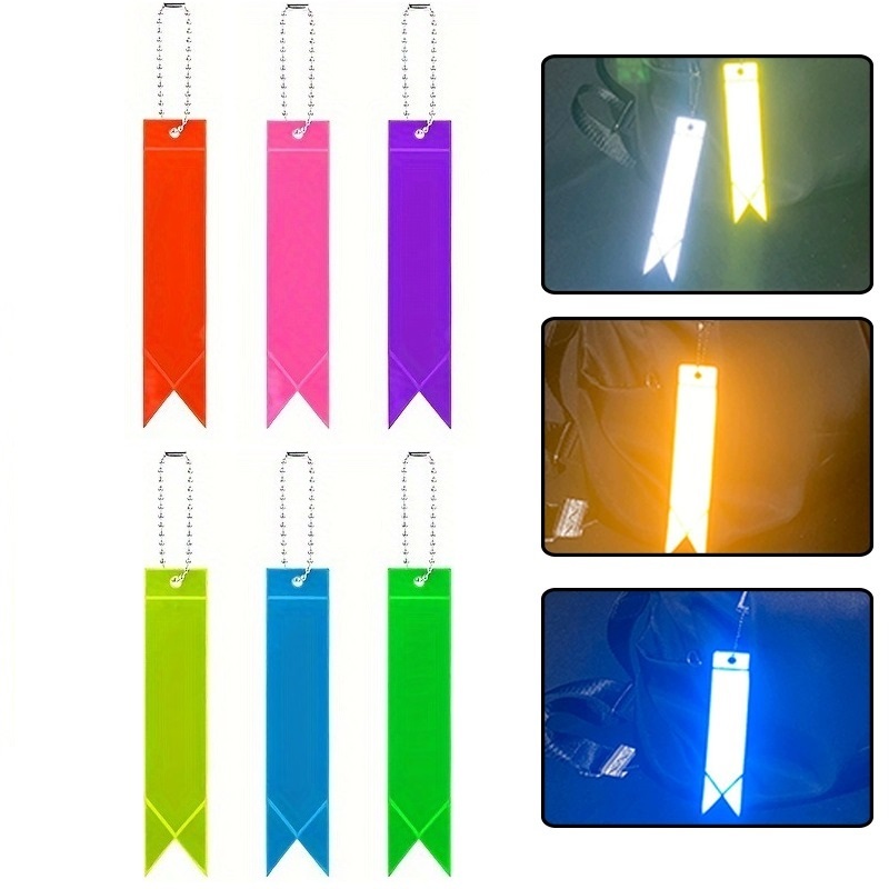 Baby童衣 戶外旅遊配件 兒童書包安全警示反光鑰匙圈 星星反光帶 反光飄帶 運動穿戴配件反光片 反光掛件 11797