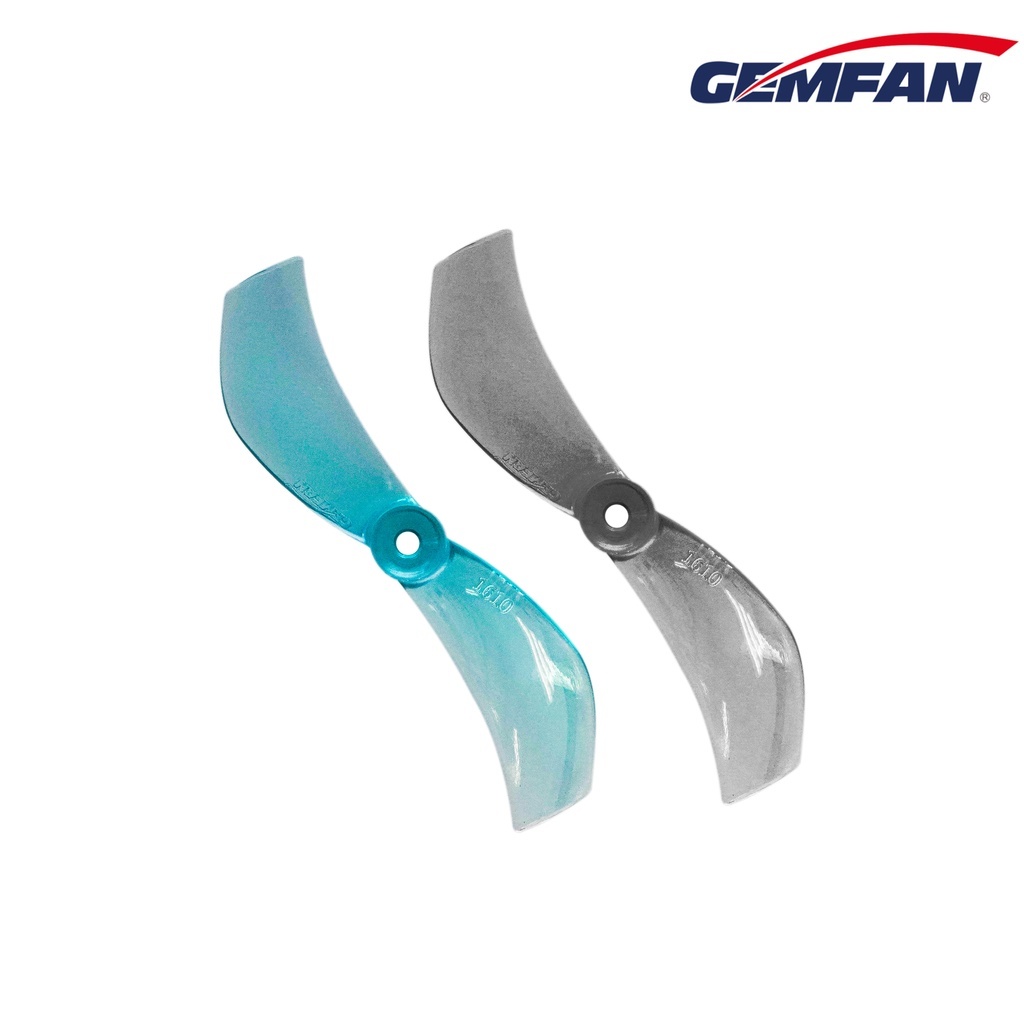 Gemfan 乾豐40mm 1610-2葉 1.0/1.5mm孔.Mobula7 Moblite7 (4對) 藍