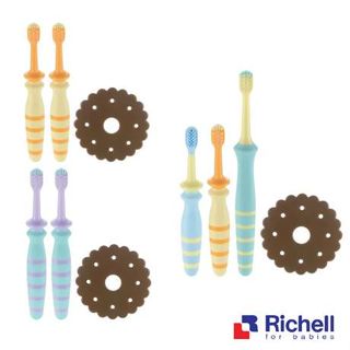 【Richell利其爾】訓練行牙刷TLI乳齒訓練牙刷(3M/6M/8M/12M) _Perfect baby