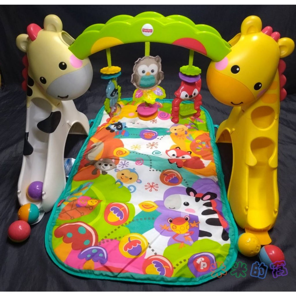 @米米的窩@專業玩具租賃 Fisher-Price 費雪 歡樂動物園健身器 長頸鹿多功能健力架 [二手出售品]