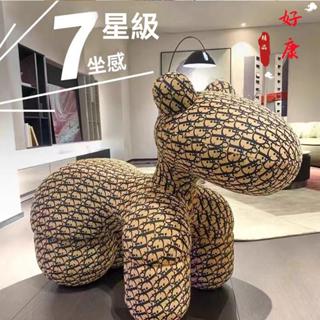 免運 小馬椅 冰絲動物座椅 凳子 創意椅 單人沙發椅 兒童椅 卡通可愛椅子 造型椅 單人沙髮 小馬網紅 沙發椅 客廳擺件
